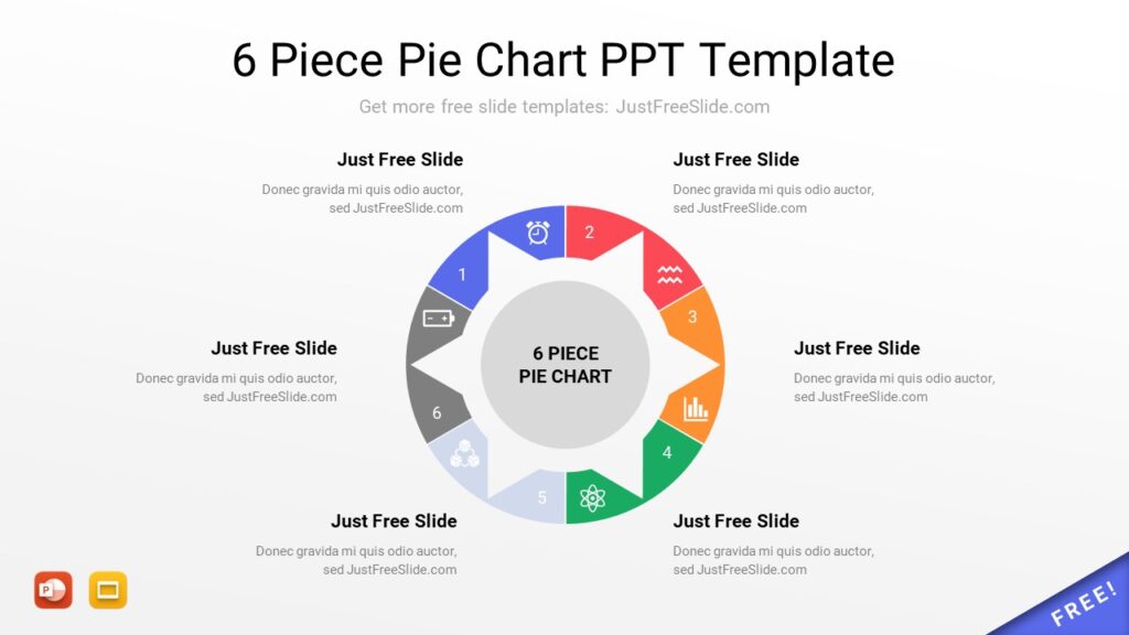 Free 6 Pillar PowerPoint Template 4 Slides Just Free Slide