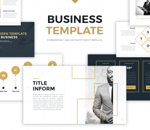 01 gold free business powerpoint templates