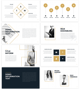 04 gold free business powerpoint templates