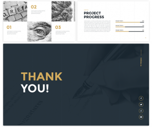 05 gold free business powerpoint templates