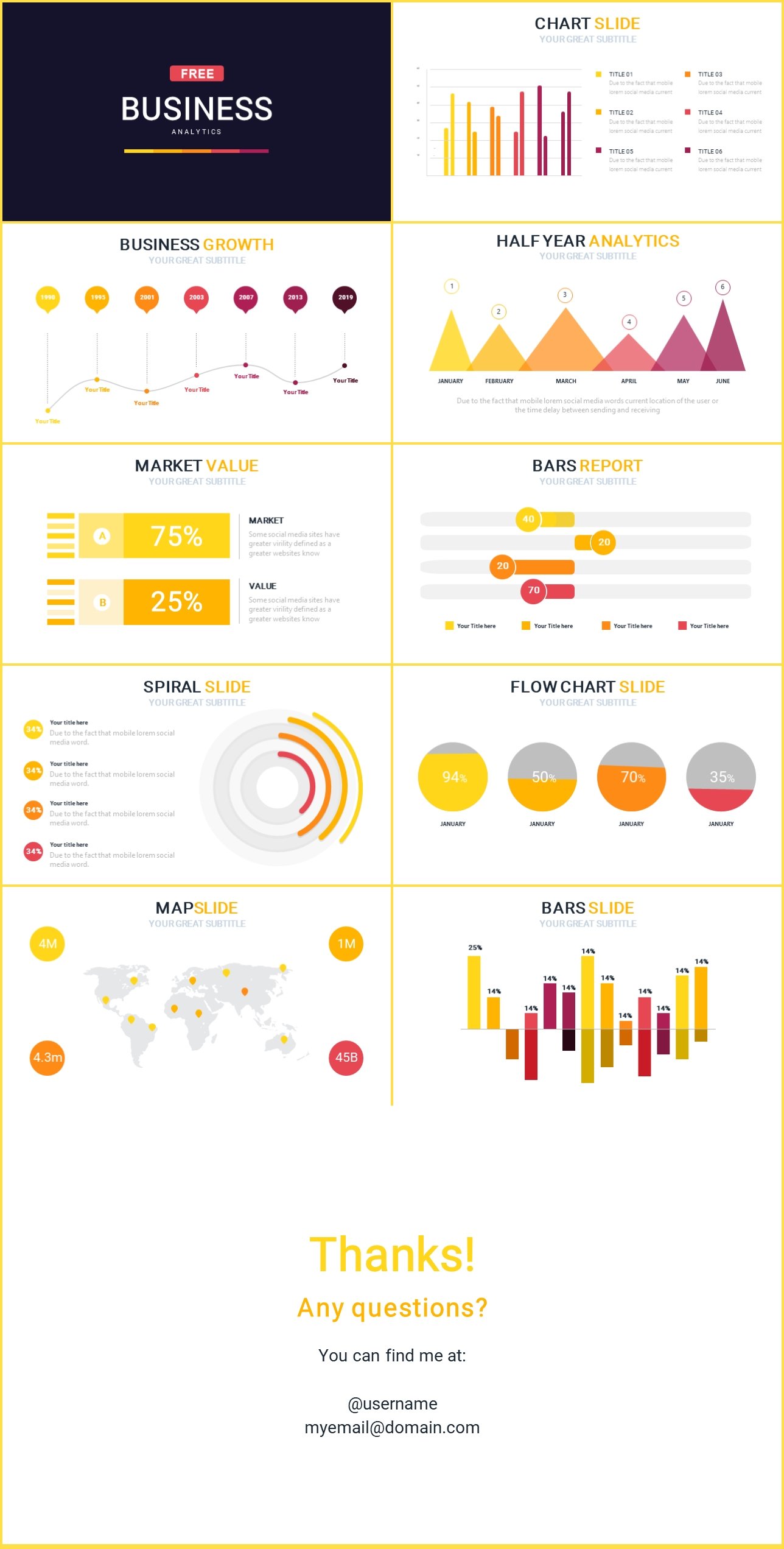 Business Analytics Free Powerpoint Template