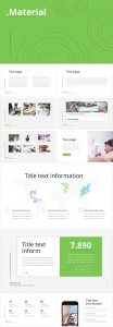 Material design free ppt template