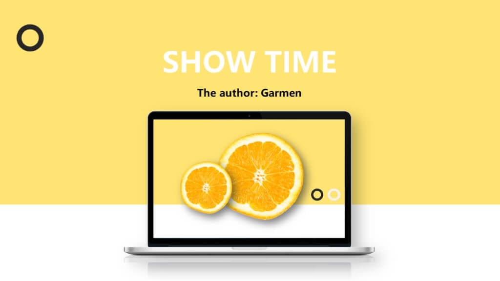 Orange Showtime is a free ppt template for the fruit business. It contains 12 unique slides.