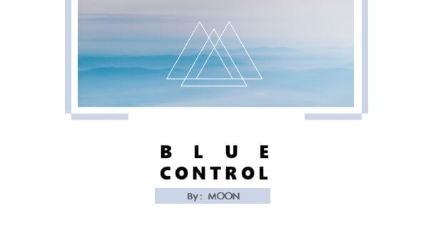 Blue Control Free PPT Template.