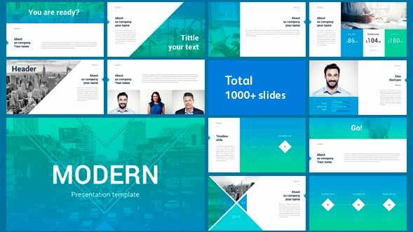 Modern Business Presentation Template (120 Slides)