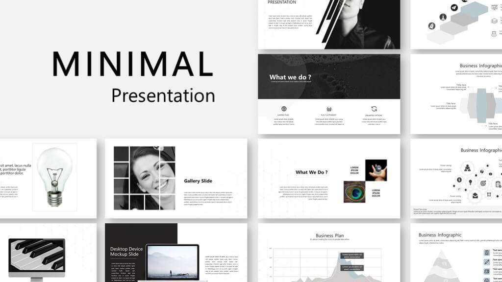 minimalist design presentation