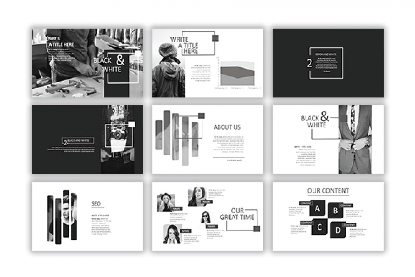 black-and-white-ppt-template-download-template-power-point-2020