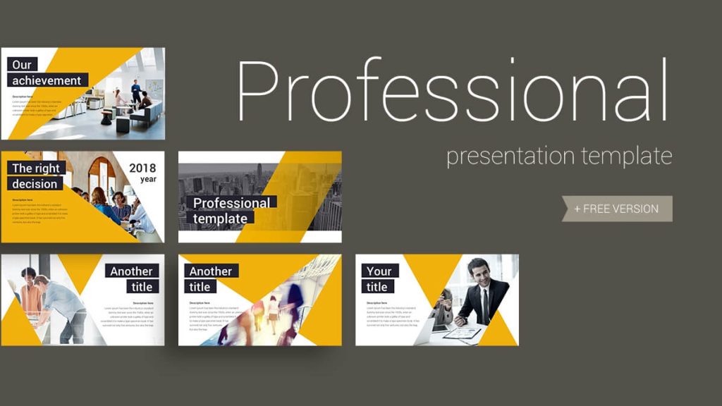 professional presentation adalah