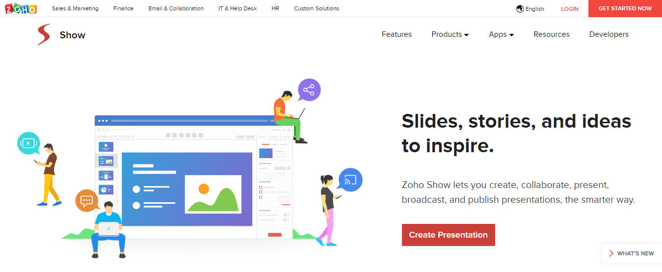 Free Online Presentation Maker Tools-zoho show