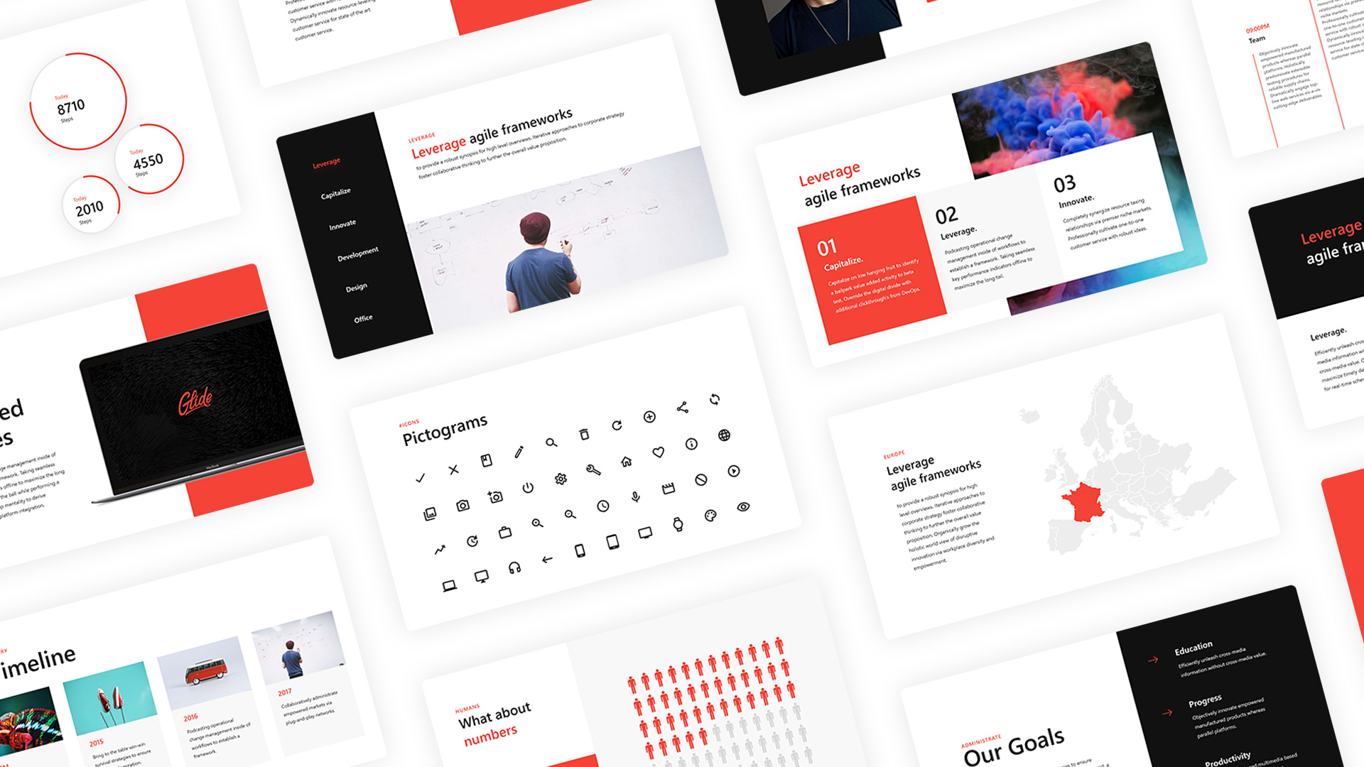 Glide Free PowerPoint Template （80+ slides） Just Free Slide