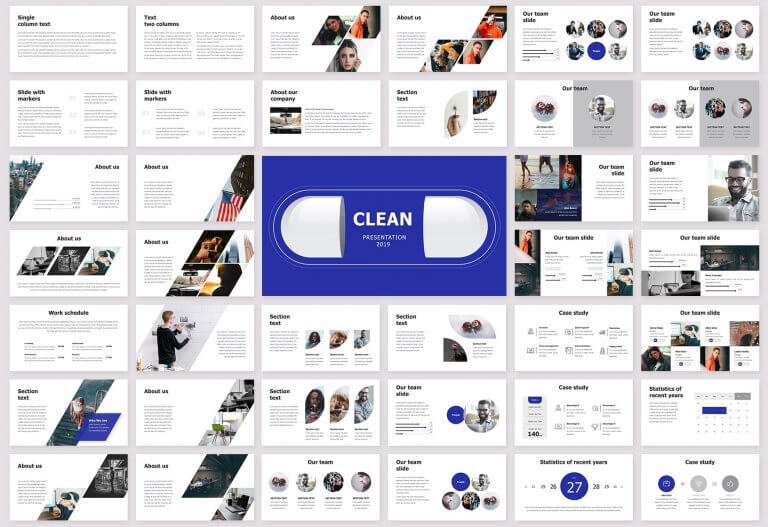 Clean PowerPoint Presentation 2019 (20 slides) | Just Free Slide