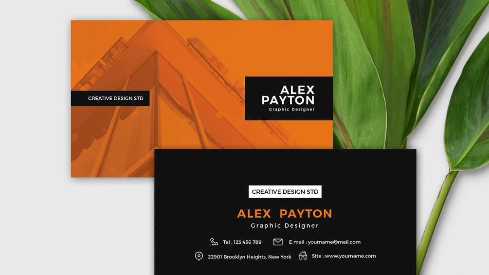 business card template google slides