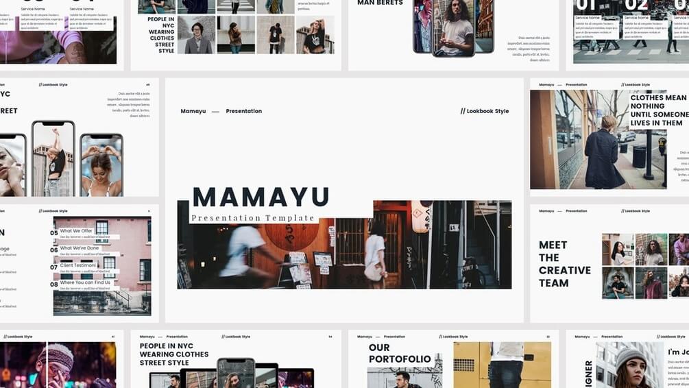 MAMAYU – Elegant Lookbook Powerpoint Template (20 Slides)
