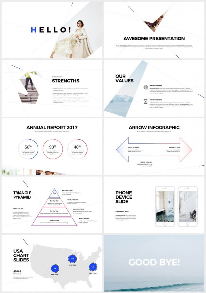 NOVA Business Powerpoint Template (10 slides) | Just Free Slide