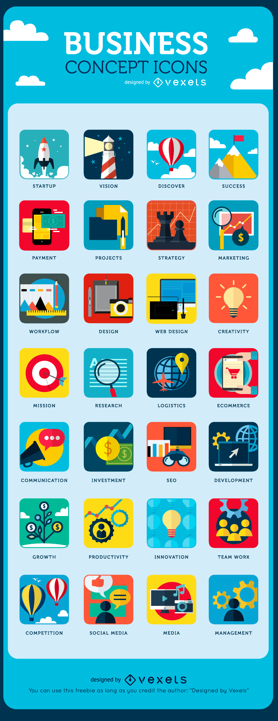 business concept icons full preview large 1opt