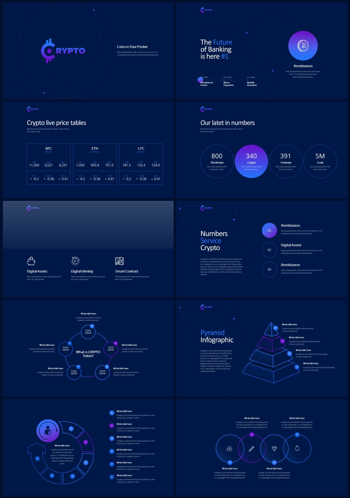 Crypto Powerpoint Template