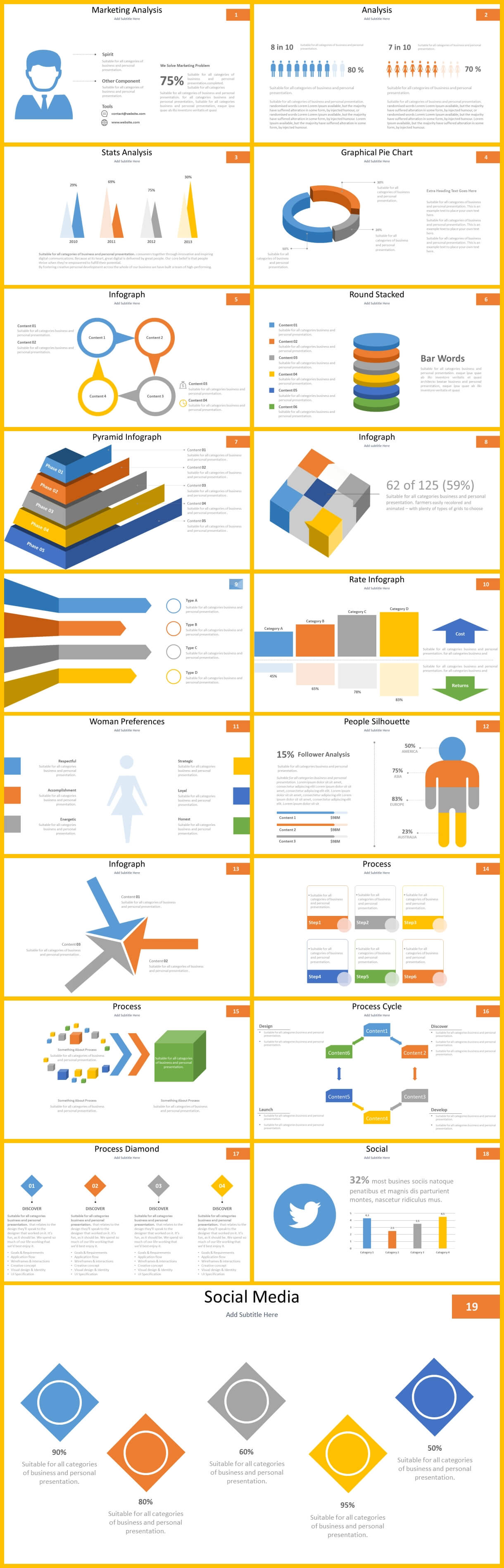 Marketing Analysis Infographic Template Preview