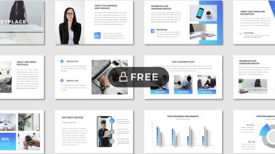 Free Marketplace Business Proposal Template | Just Free Slide