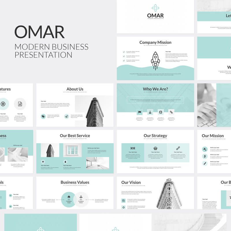 Omar modern business presentation