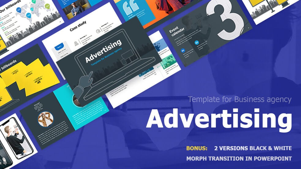 Advertising Business Agency Free PPT Theme