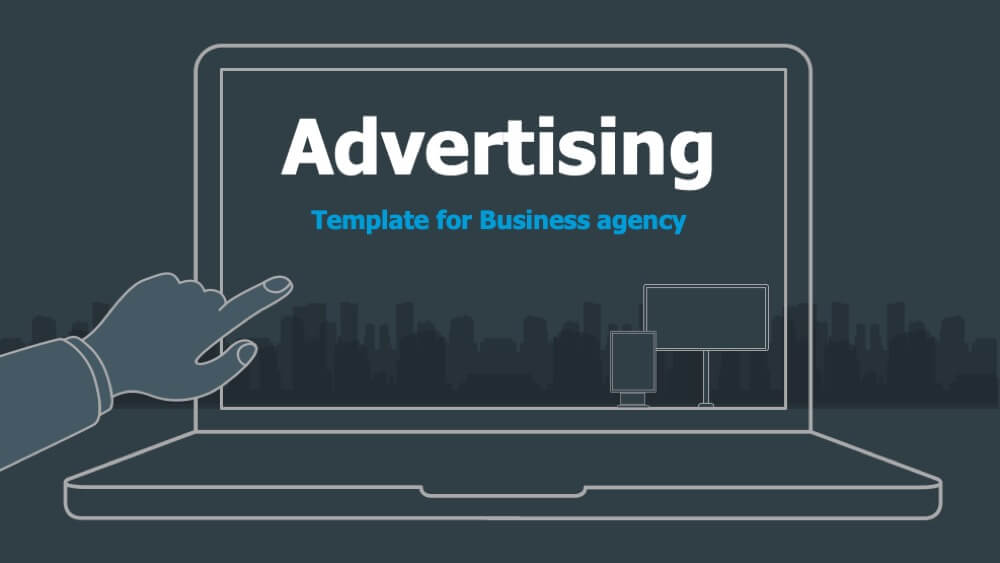 Screenshot of Advertising Business Agency Free PPT Theme