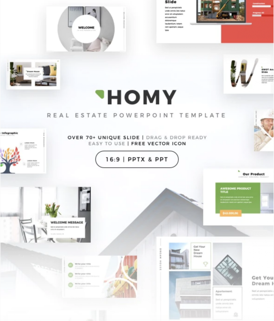 Homy - Multipurpose Real Estate Powerpoint Template