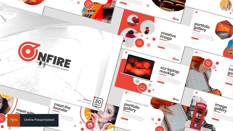 Onfire PowerPoint Template preview