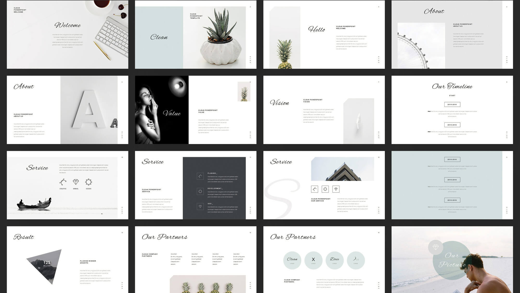 minimalist design presentation