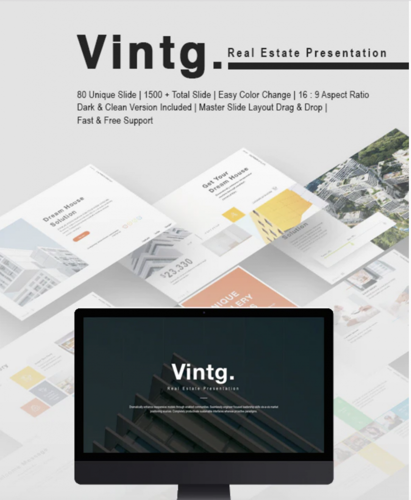 Vintg Real Estate Presentation Template