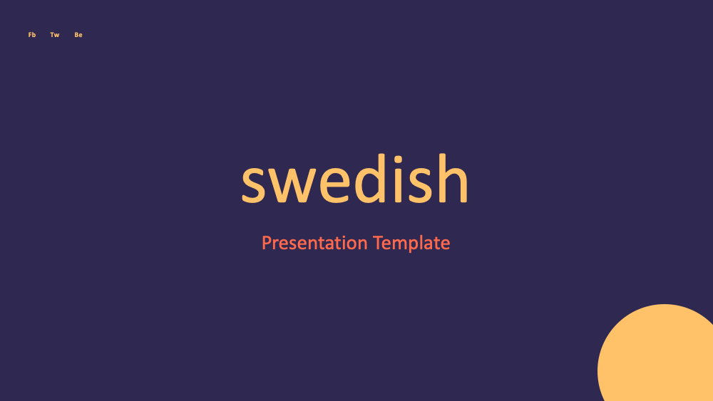 Screenshot of Swedish Free Presentation Template