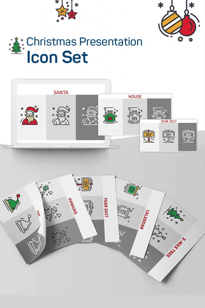 Christmas Presentation PowerPoint Iconset Template