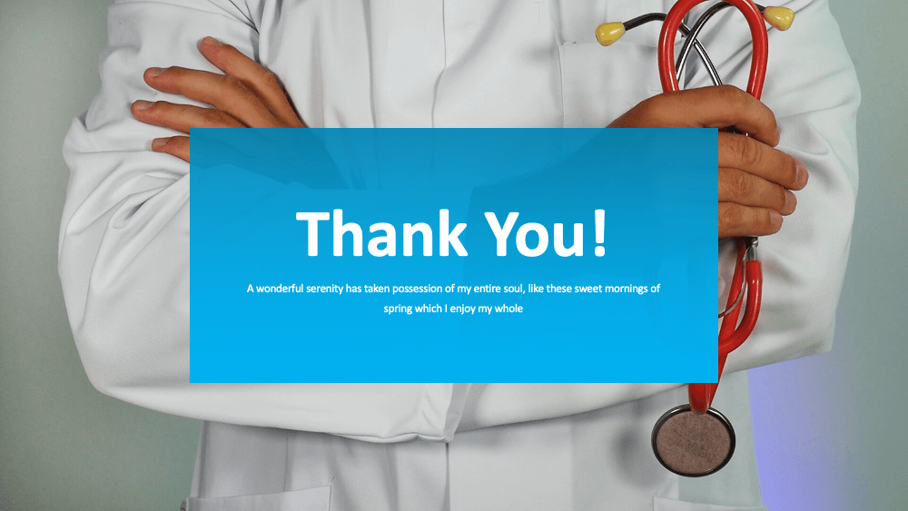 Thank You PowerPoint Template for Medical