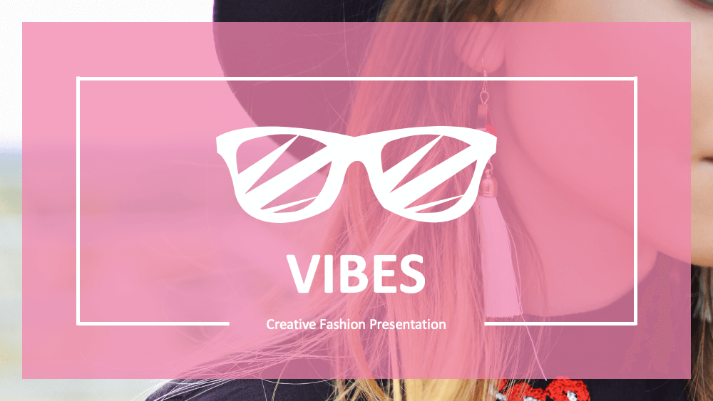 Vibes Free Creative Fashion PowerPoint Template1