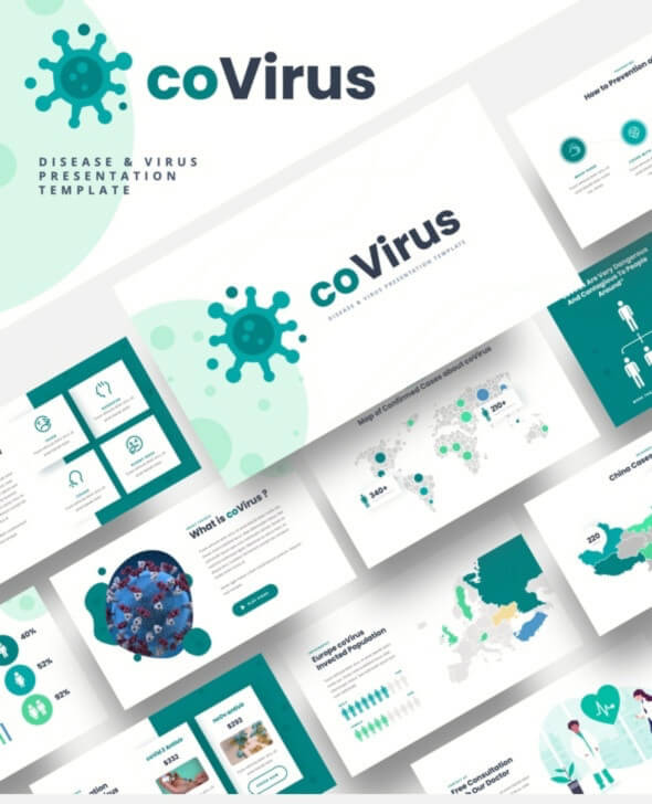 Covirus - Disease & Virus Powerpoint Template