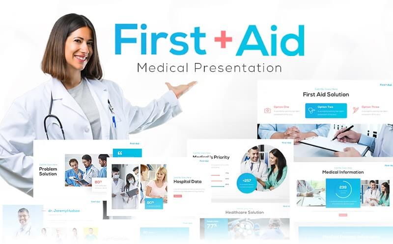 First Aid Medical Presentation PowerPoint Template