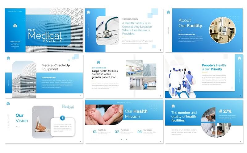 MEDICAL - Health Facility Presentation Template Google Slides