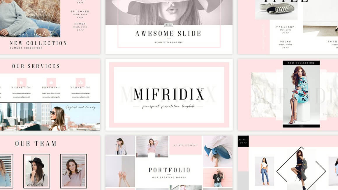 Mifridix Free Fashion Powerpoint Template Just Free Slides