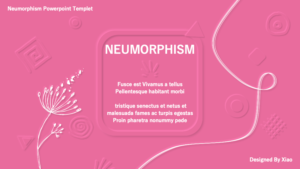Neumorphism Free PowerPoint Template11