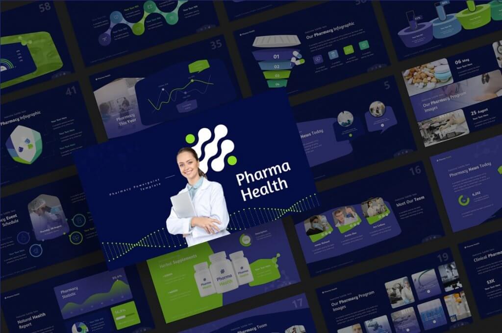 Pharma Health Fully Animated Keynote Template