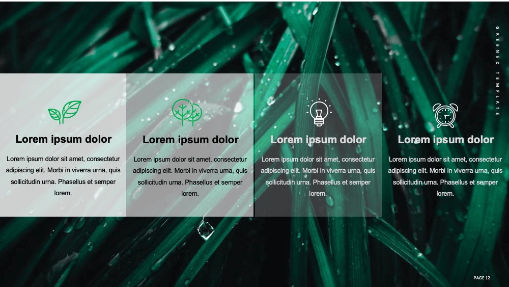 Greened PPT Template12