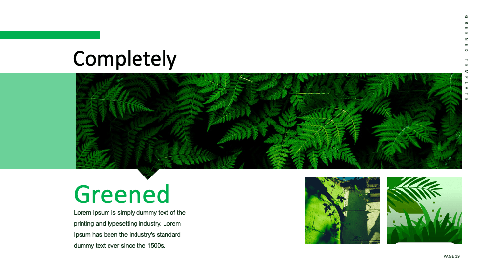 Greened PPT Template19