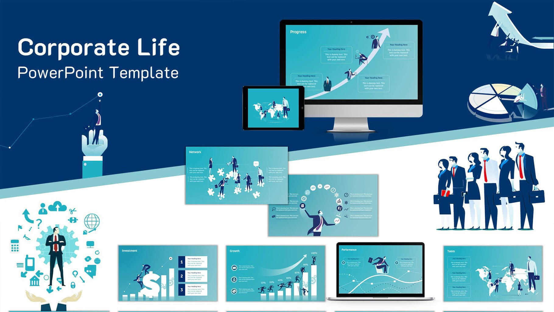 Free Corporate Life PowerPoint Template