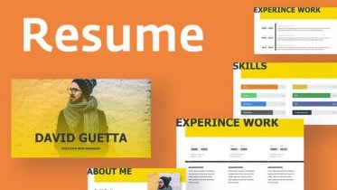 Resume Powerpoint Template FREE Yellow Resume Powerpoint Template – FREE