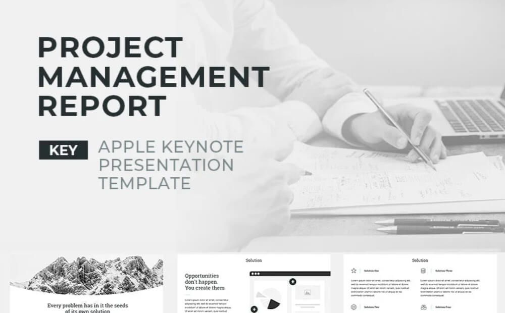 Project Management Report Keynote Template