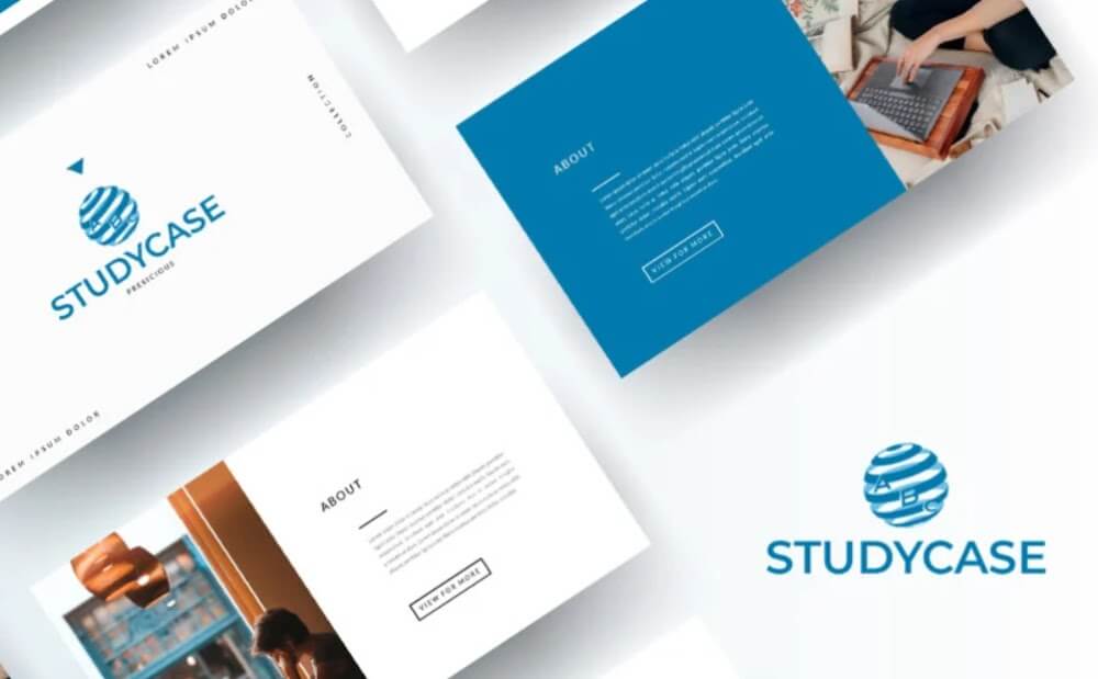 Free Portfolio for Students PowerPoint Template