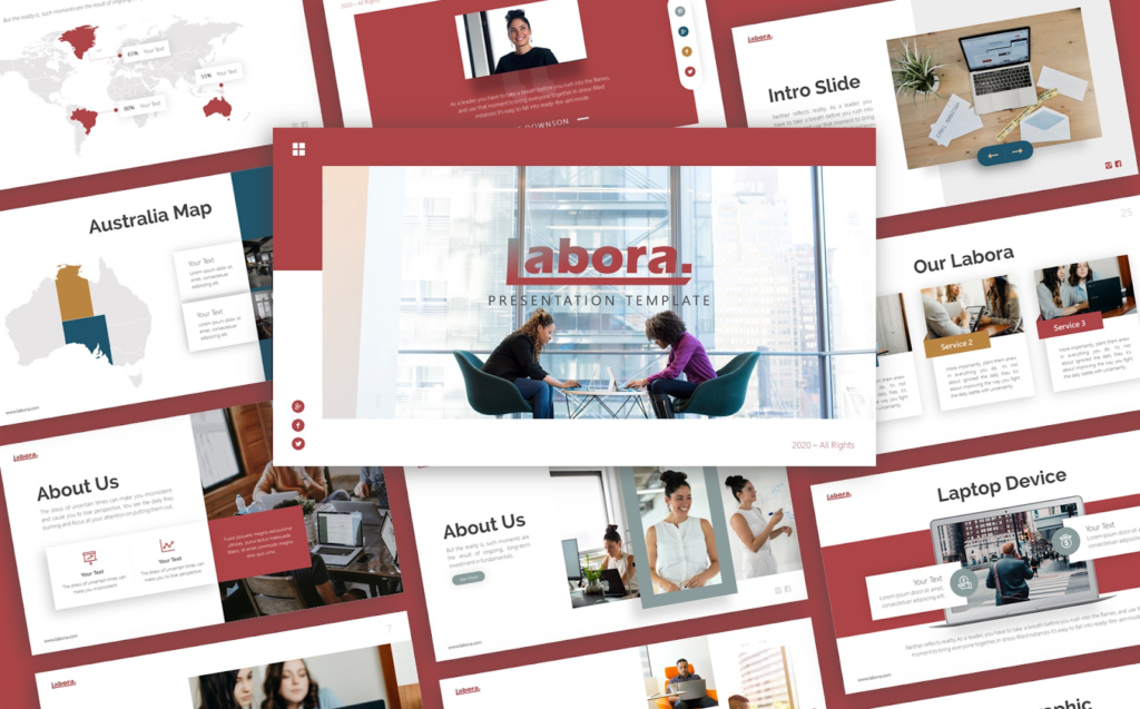 Labora Business Presentation PowerPoint Template