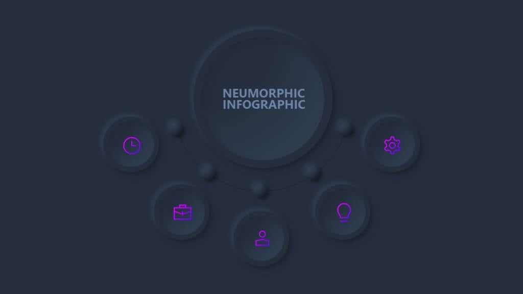 Neumorphic Powerpoint Presentation Dark 4