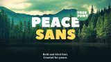 Peace Sans free font