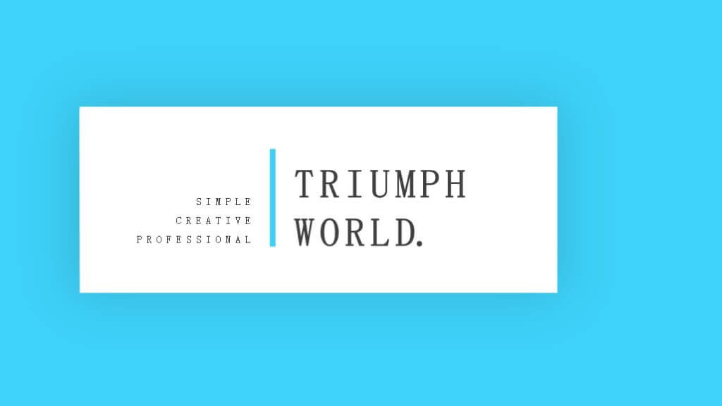 The Triumph World Minimal PowerPoint Template1 1