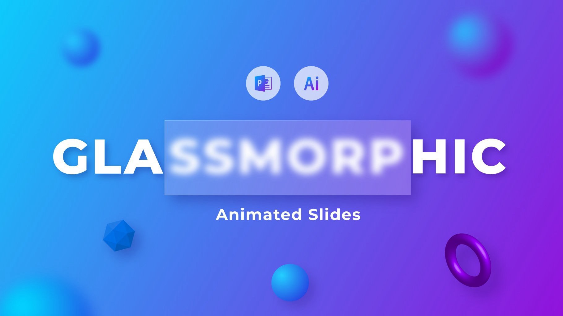 Glassmorphic Animated Presentation Template
